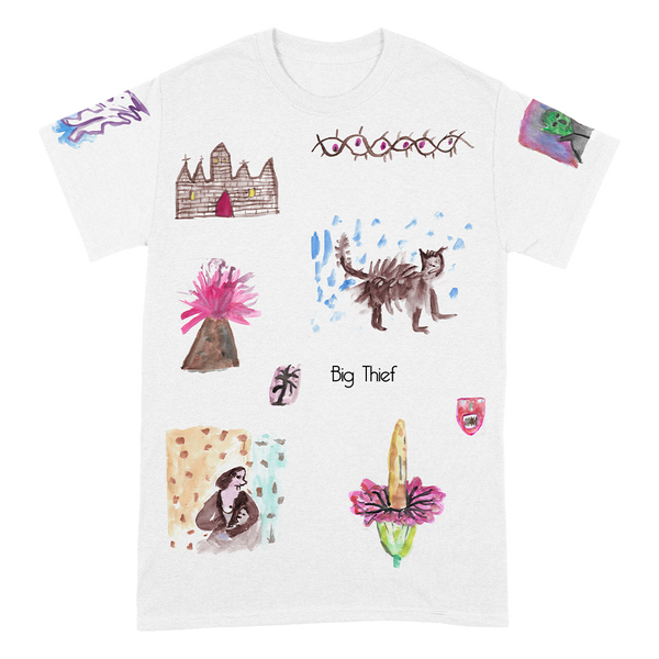 Big Thief Vampire Empire All Over Print White T-Shirt - Big Thief